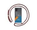 Personaliza tu Funda Colgante Transparente para Motorola Moto G72 4G con Cordon Rosa / Dorado Dibujo Personalizada