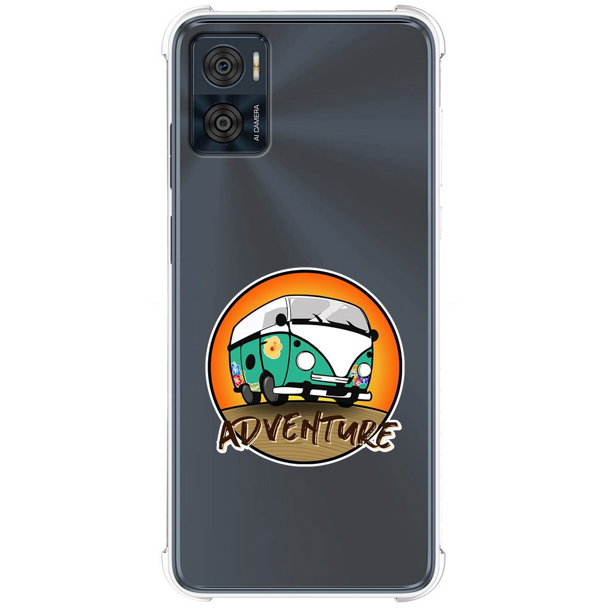 Funda Silicona Antigolpes para Motorola Moto E22 / E22i diseño Adventure Dibujos