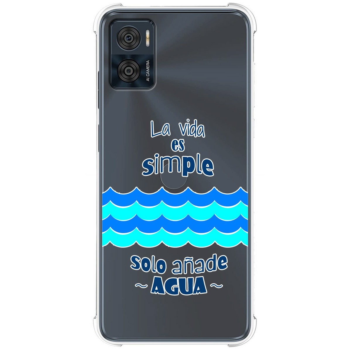Funda Silicona Antigolpes para Motorola Moto E22 / E22i diseño Agua Dibujos