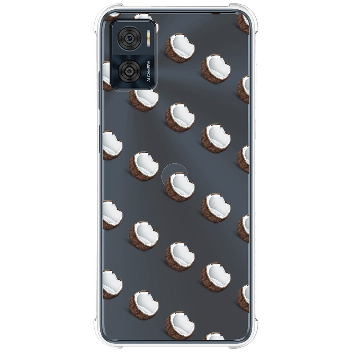 Funda Silicona Antigolpes para Motorola Moto E22 / E22i diseño Cocos Dibujos