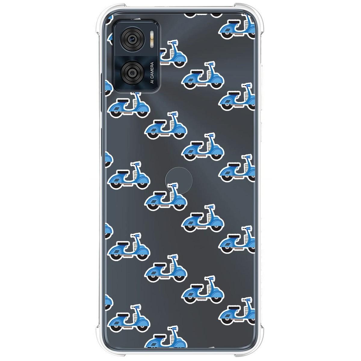 Funda Silicona Antigolpes para Motorola Moto E22 / E22i diseño Scooter Dibujos