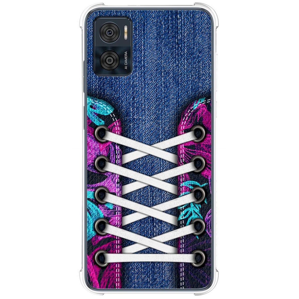 Funda Silicona Antigolpes para Motorola Moto E22 / E22i diseño Zapatillas 06 Dibujos