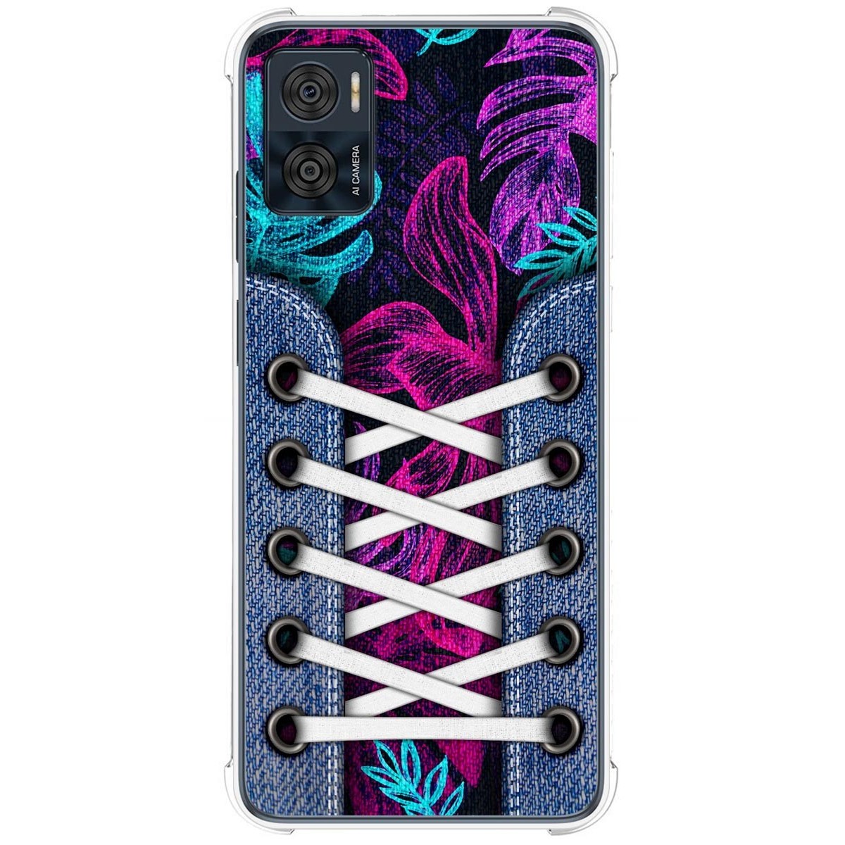 Funda Silicona Antigolpes para Motorola Moto E22 / E22i diseño Zapatillas 07 Dibujos