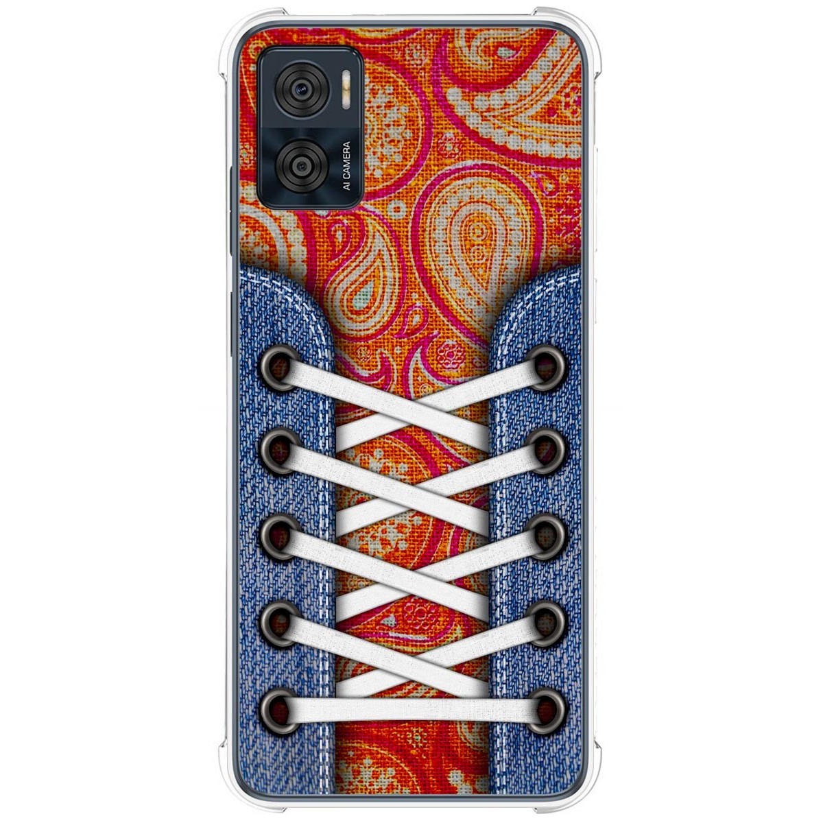 Funda Silicona Antigolpes para Motorola Moto E22 / E22i diseño Zapatillas 10 Dibujos
