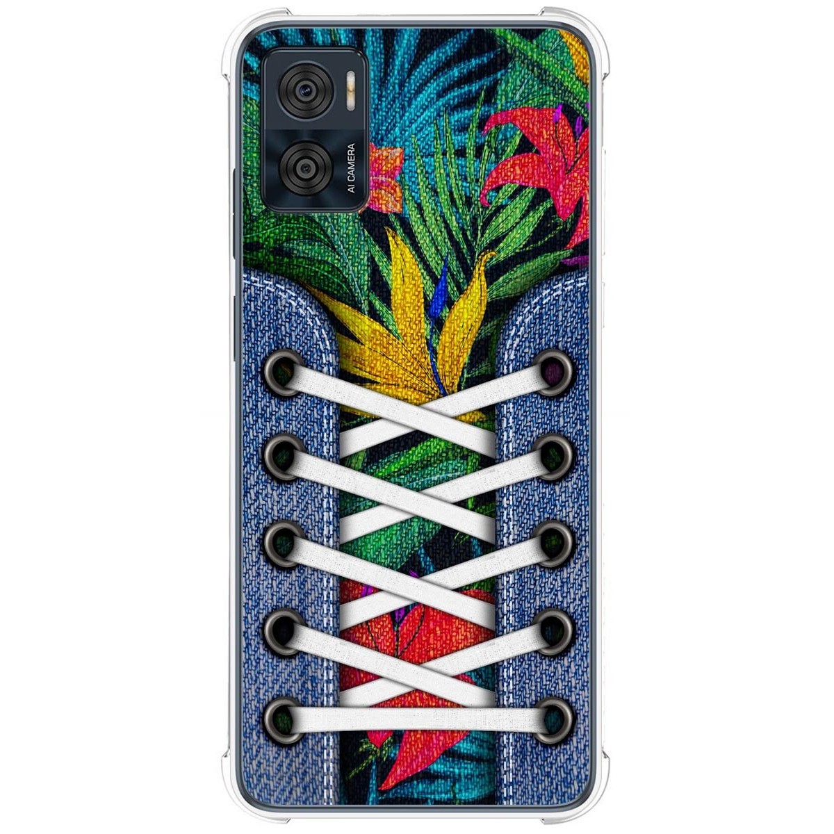 Funda Silicona Antigolpes para Motorola Moto E22 / E22i diseño Zapatillas 12 Dibujos
