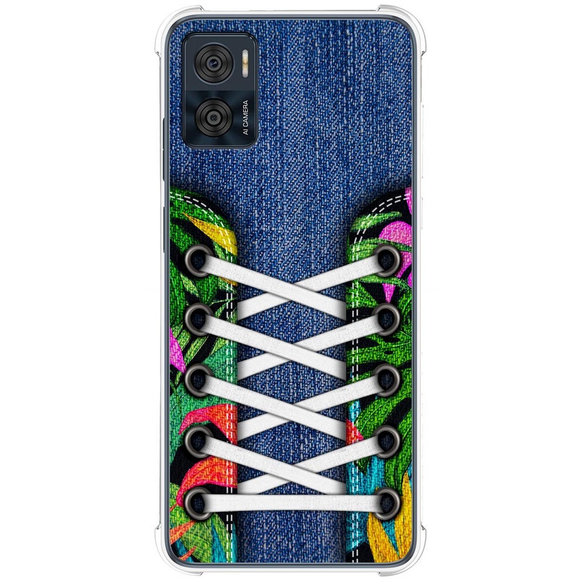 Funda Silicona Antigolpes para Motorola Moto E22 / E22i diseño Zapatillas 13 Dibujos