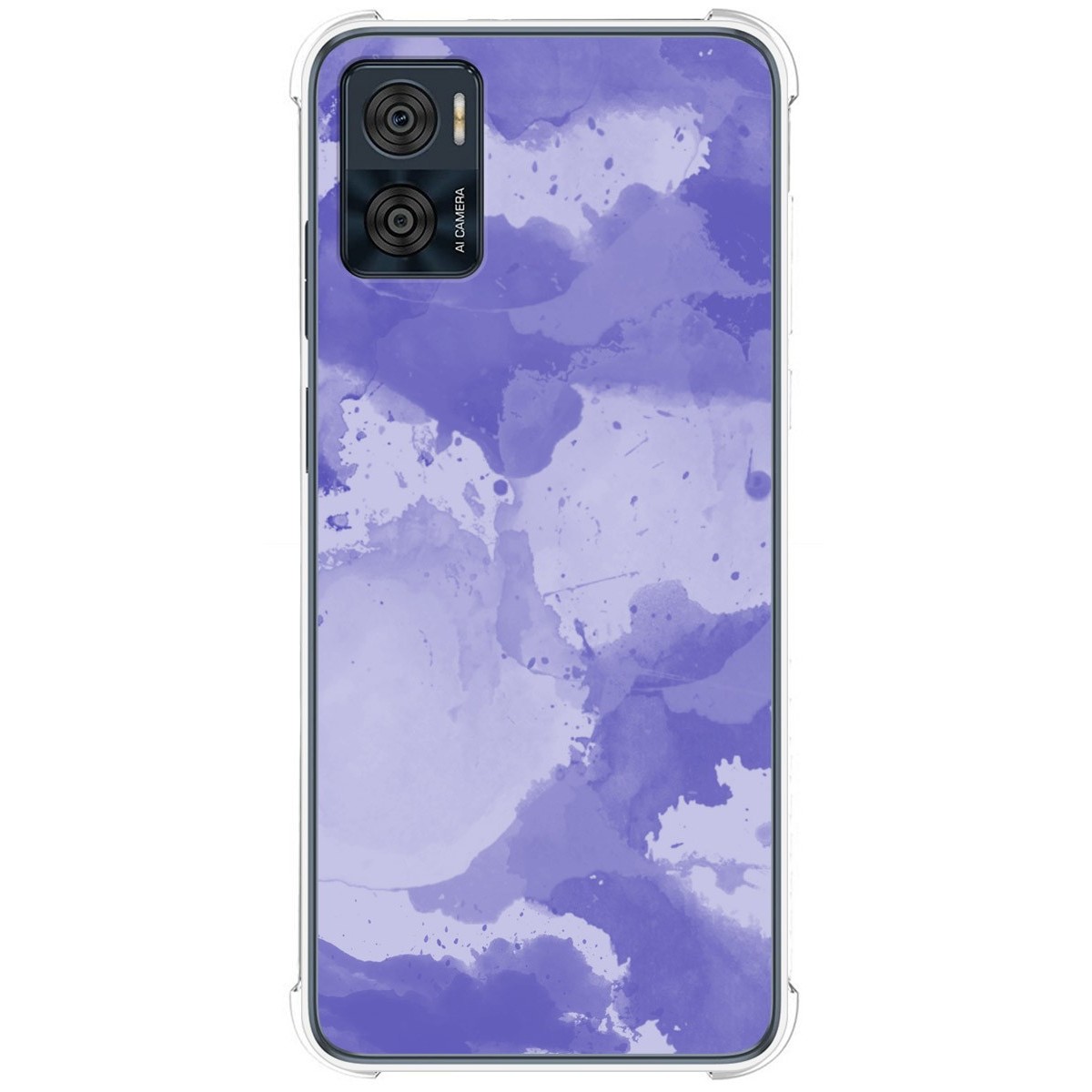 Funda Silicona Antigolpes para Motorola Moto E22 / E22i diseño Acuarela 01 Dibujos