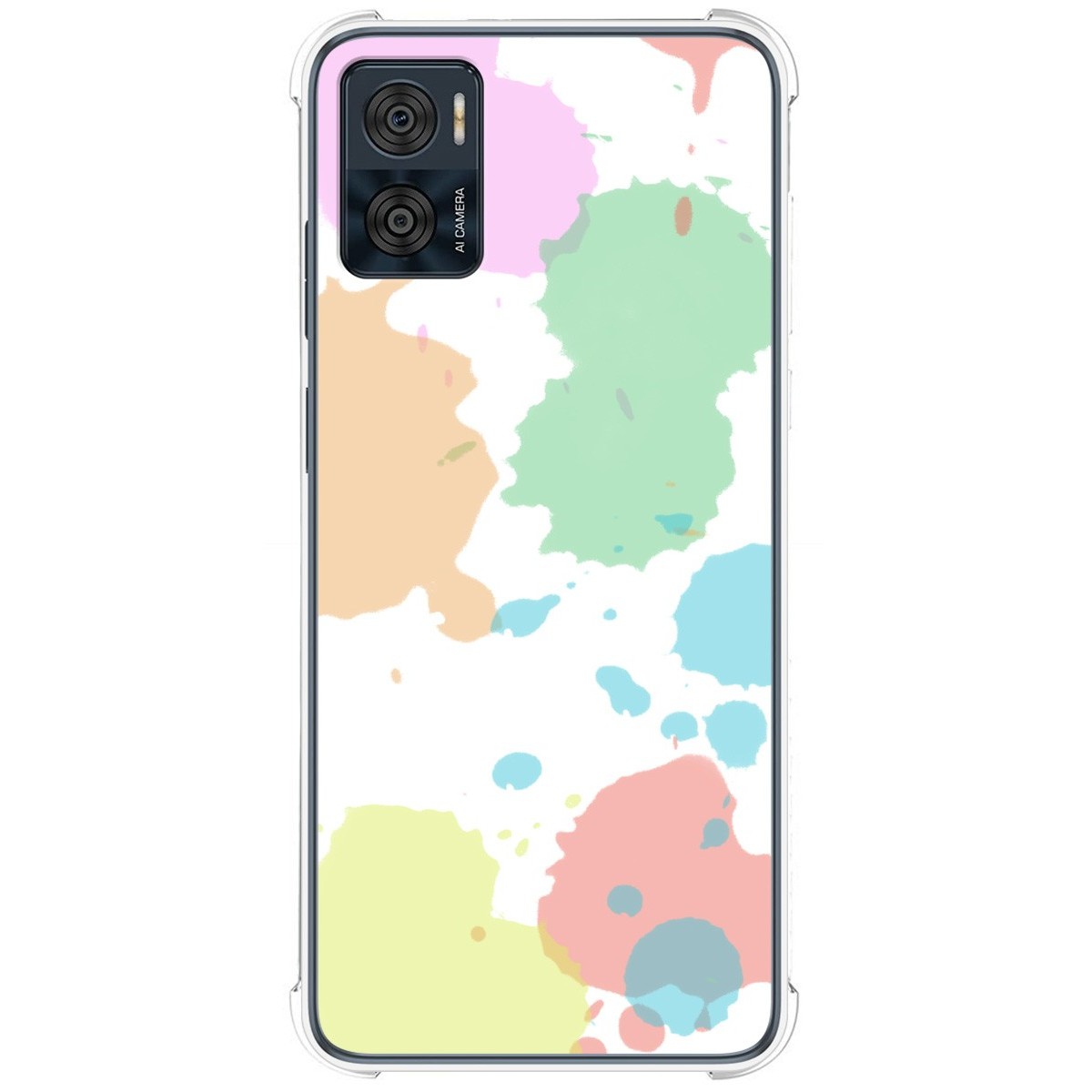 Funda Silicona Antigolpes para Motorola Moto E22 / E22i diseño Acuarela 05 Dibujos