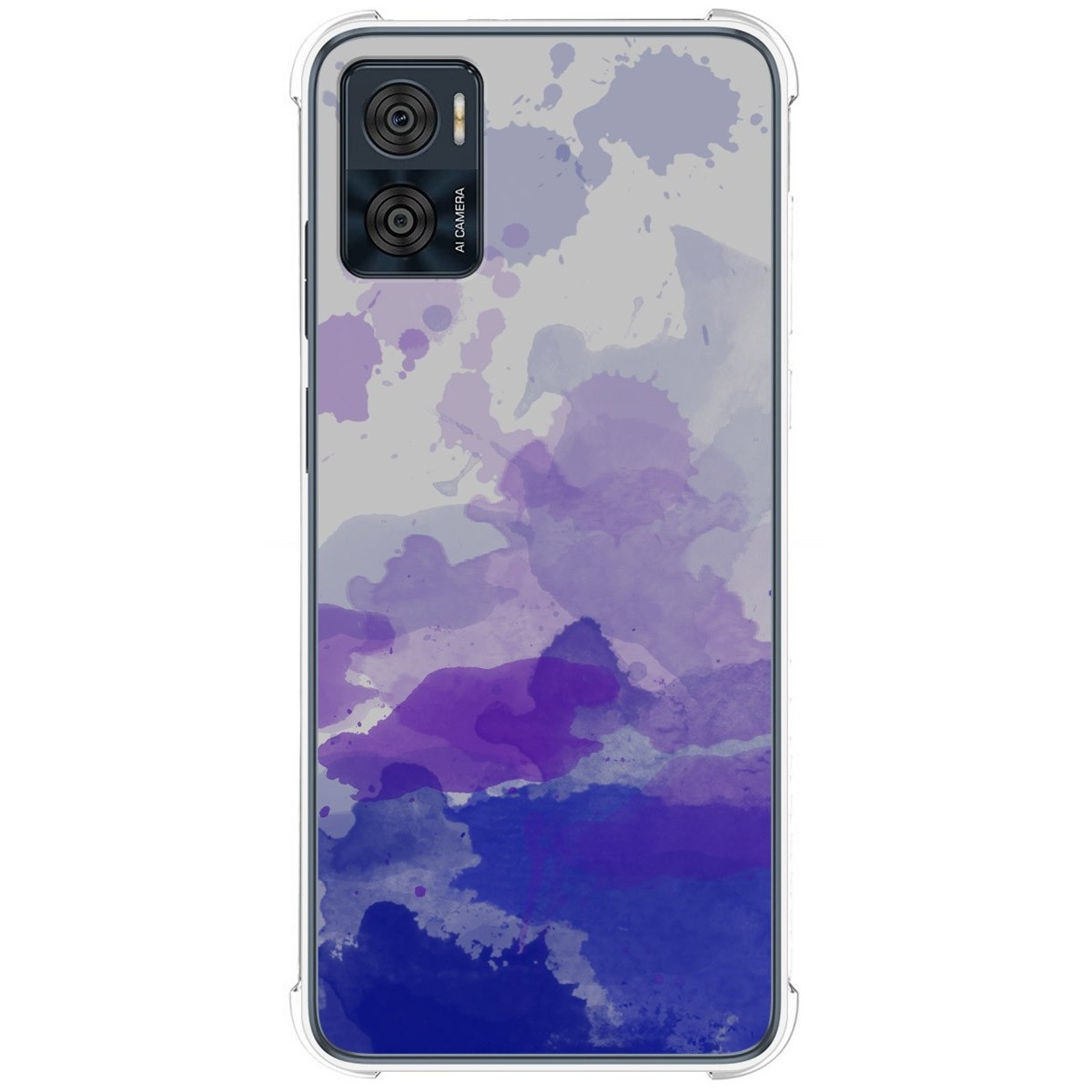 Funda Silicona Antigolpes para Motorola Moto E22 / E22i diseño Acuarela 09 Dibujos