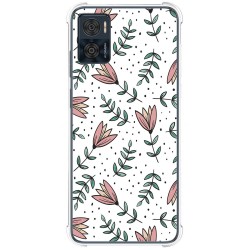 Funda Silicona Antigolpes para Motorola Moto E22 / E22i diseño Flores 01 Dibujos