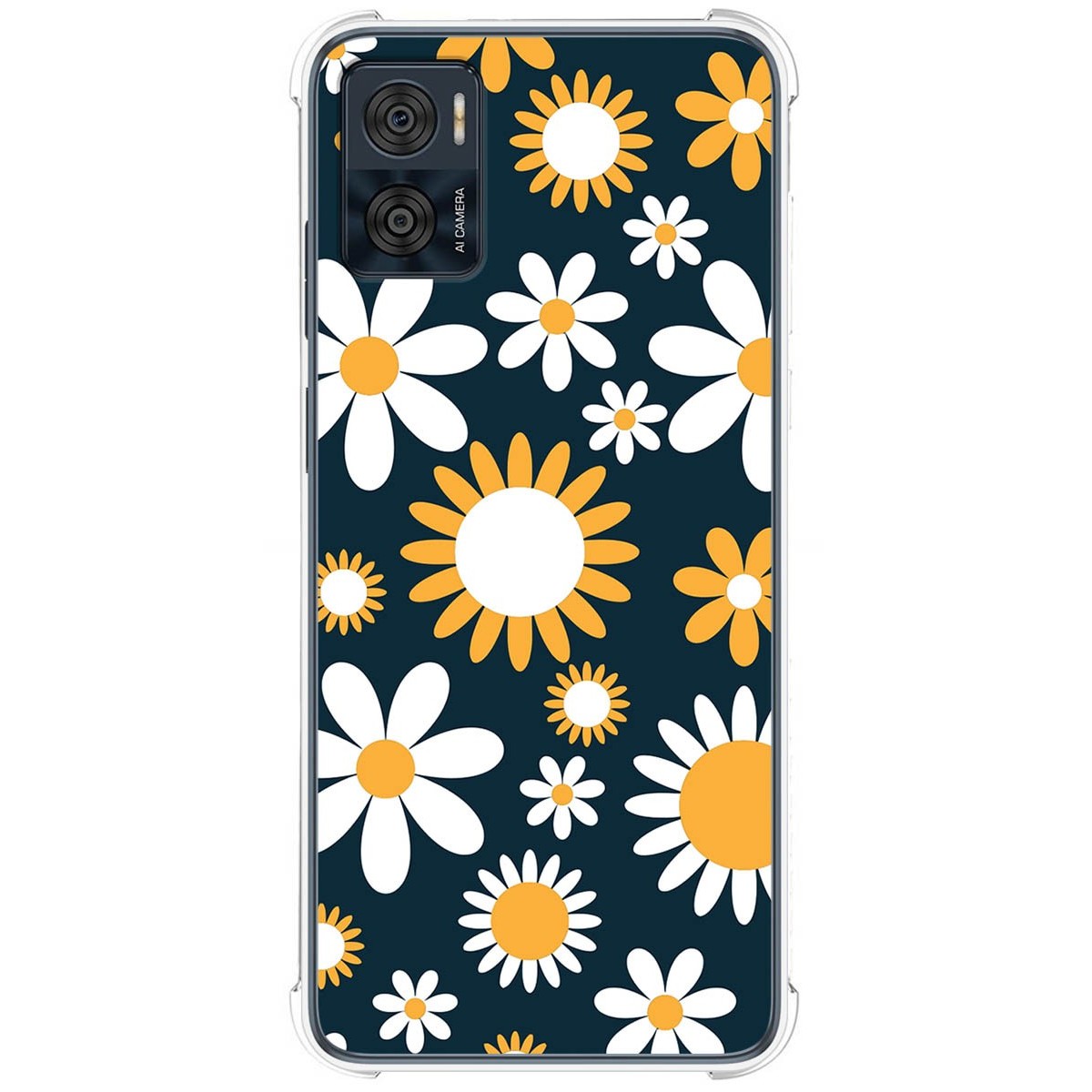 Funda Silicona Antigolpes para Motorola Moto E22 / E22i diseño Flores 08 Dibujos