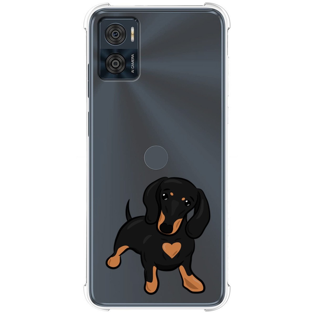 Funda Silicona Antigolpes para Motorola Moto E22 / E22i diseño Perros 04 Dibujos