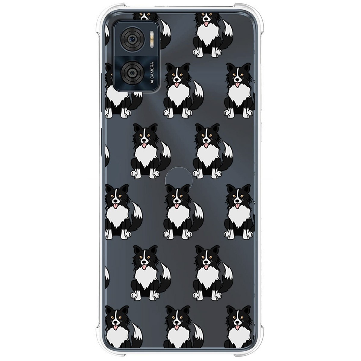 Funda Silicona Antigolpes para Motorola Moto E22 / E22i diseño Perros 07 Dibujos