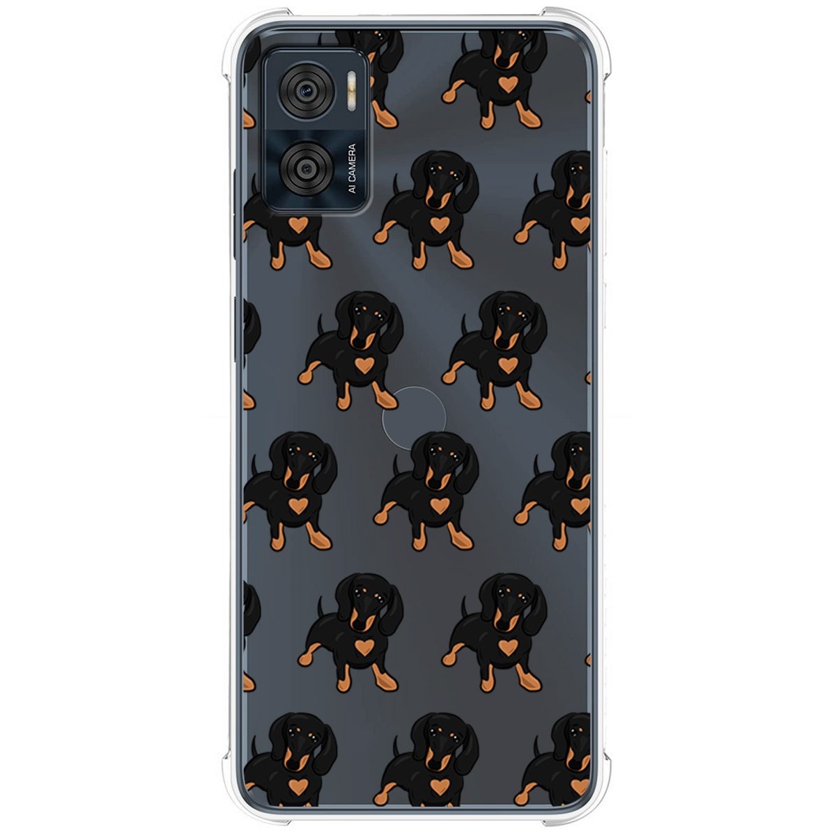 Funda Silicona Antigolpes para Motorola Moto E22 / E22i diseño Perros 10 Dibujos