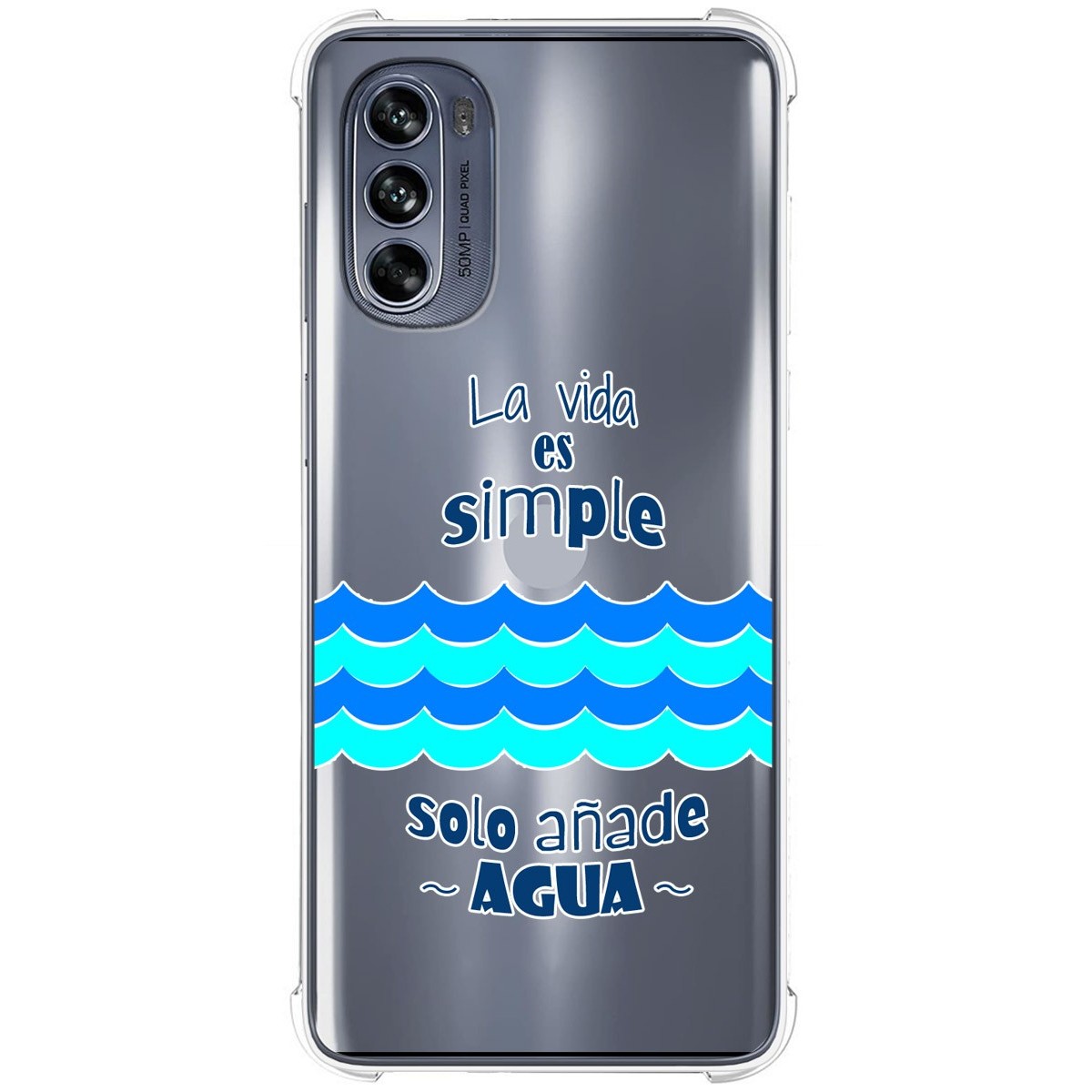 Funda Silicona Antigolpes para Motorola Moto G62 5G diseño Agua Dibujos