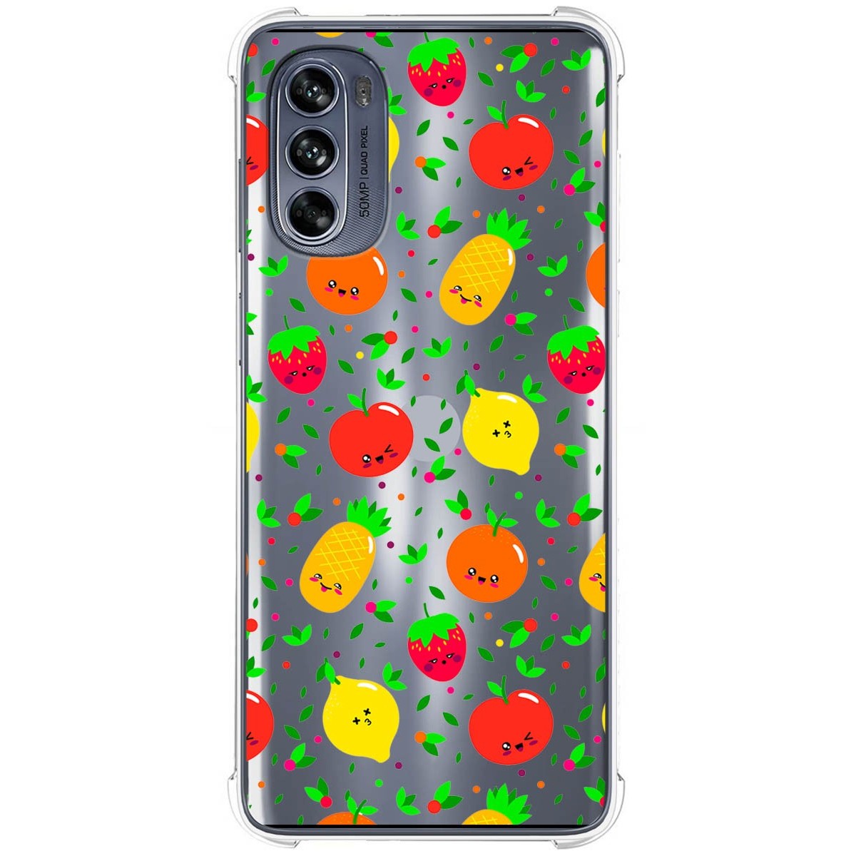Funda Silicona Antigolpes para Motorola Moto G62 5G diseño Frutas 01 Dibujos