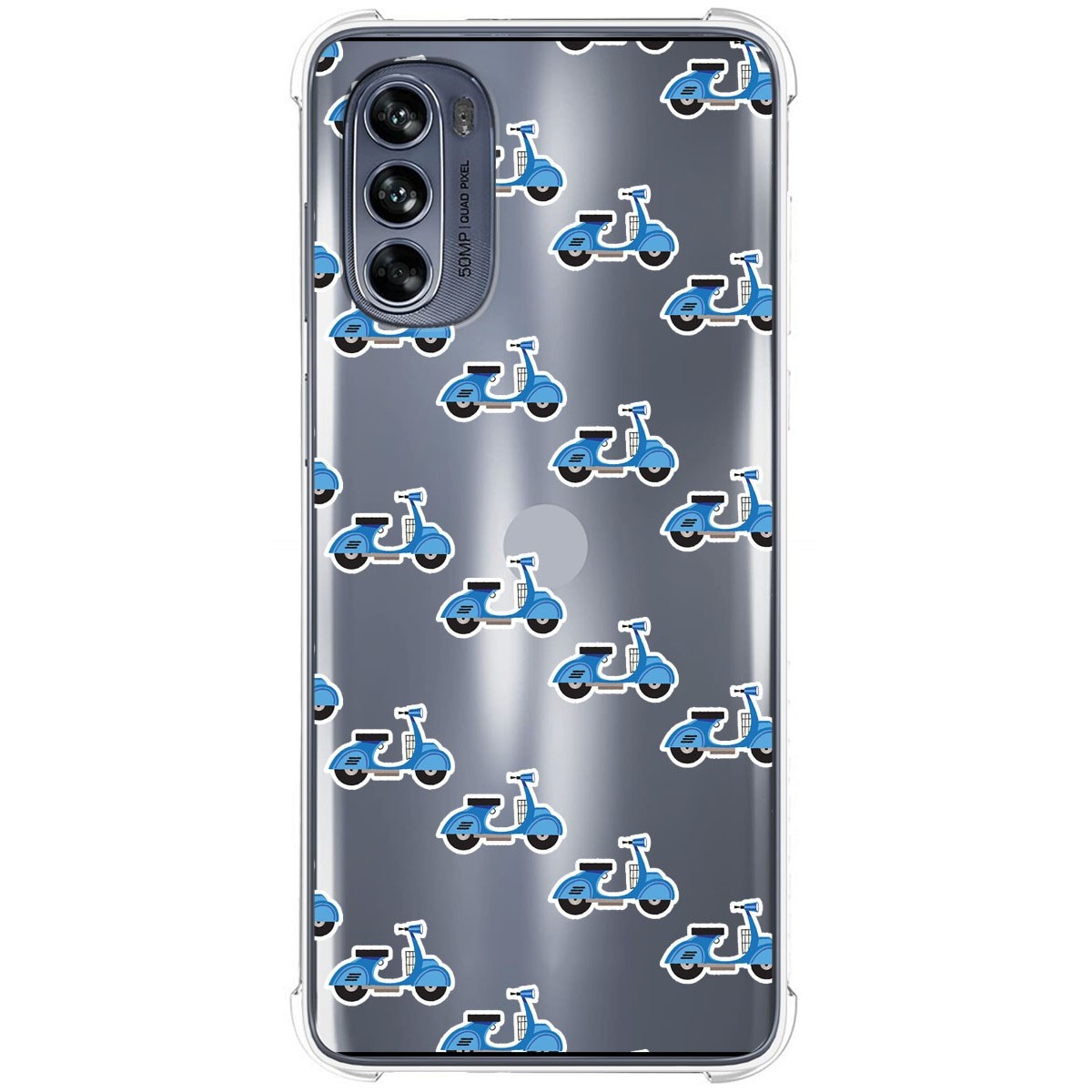 Funda Silicona Antigolpes para Motorola Moto G62 5G diseño Scooter Dibujos