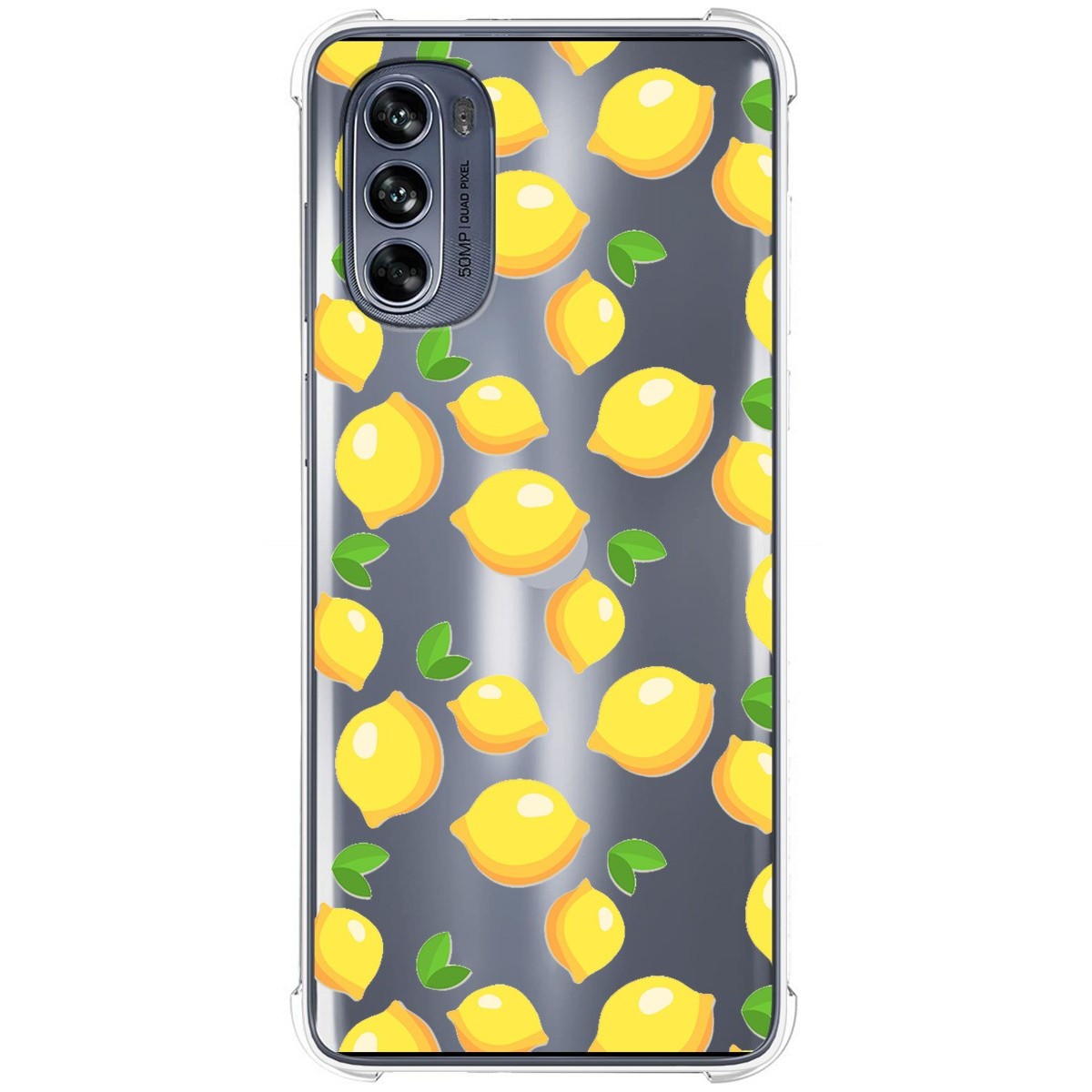 Funda Silicona Antigolpes para Motorola Moto G62 5G diseño Limones Dibujos