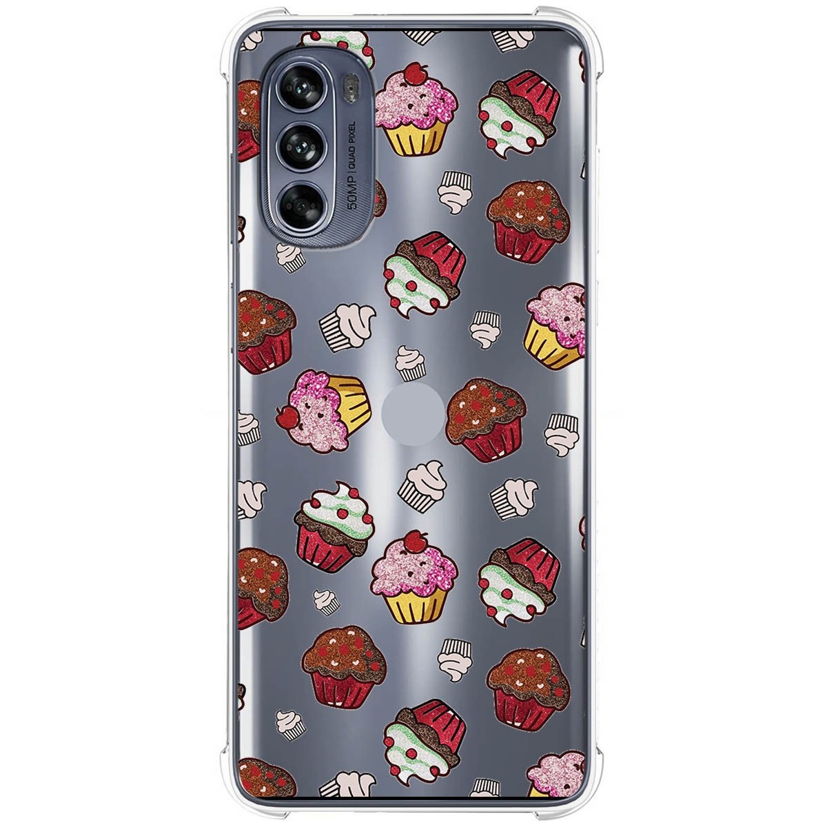 Funda Silicona Antigolpes para Motorola Moto G62 5G diseño Muffins Dibujos