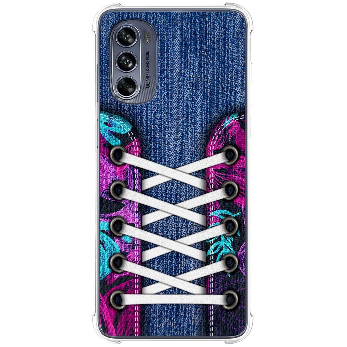 Funda Silicona Antigolpes para Motorola Moto G62 5G diseño Zapatillas 06 Dibujos