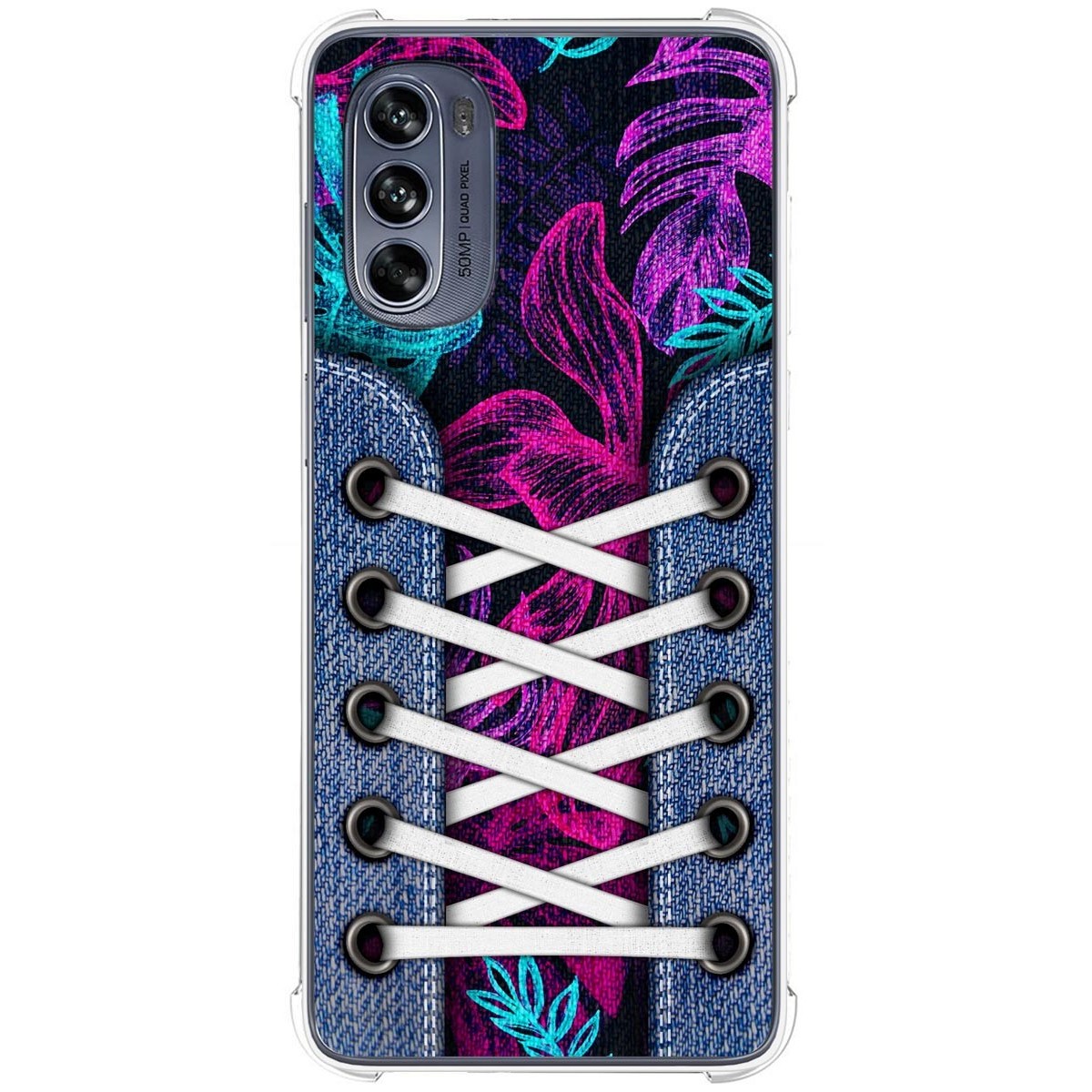 Funda Silicona Antigolpes para Motorola Moto G62 5G diseño Zapatillas 07 Dibujos
