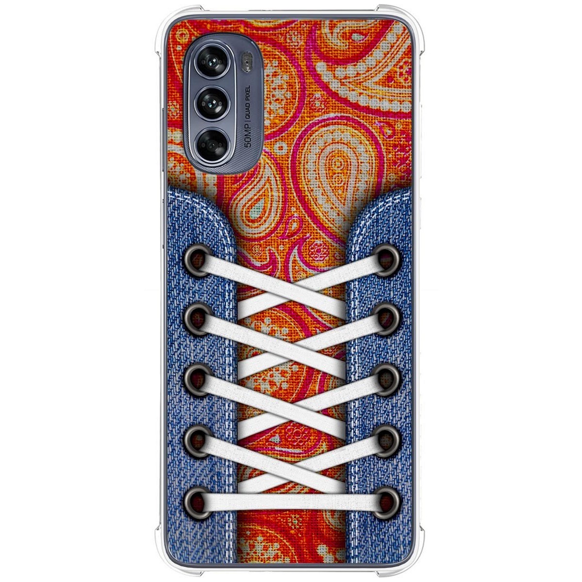 Funda Silicona Antigolpes para Motorola Moto G62 5G diseño Zapatillas 10 Dibujos