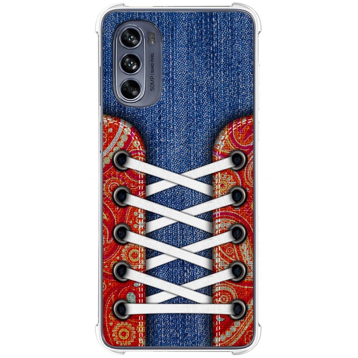 Funda Silicona Antigolpes para Motorola Moto G62 5G diseño Zapatillas 11 Dibujos