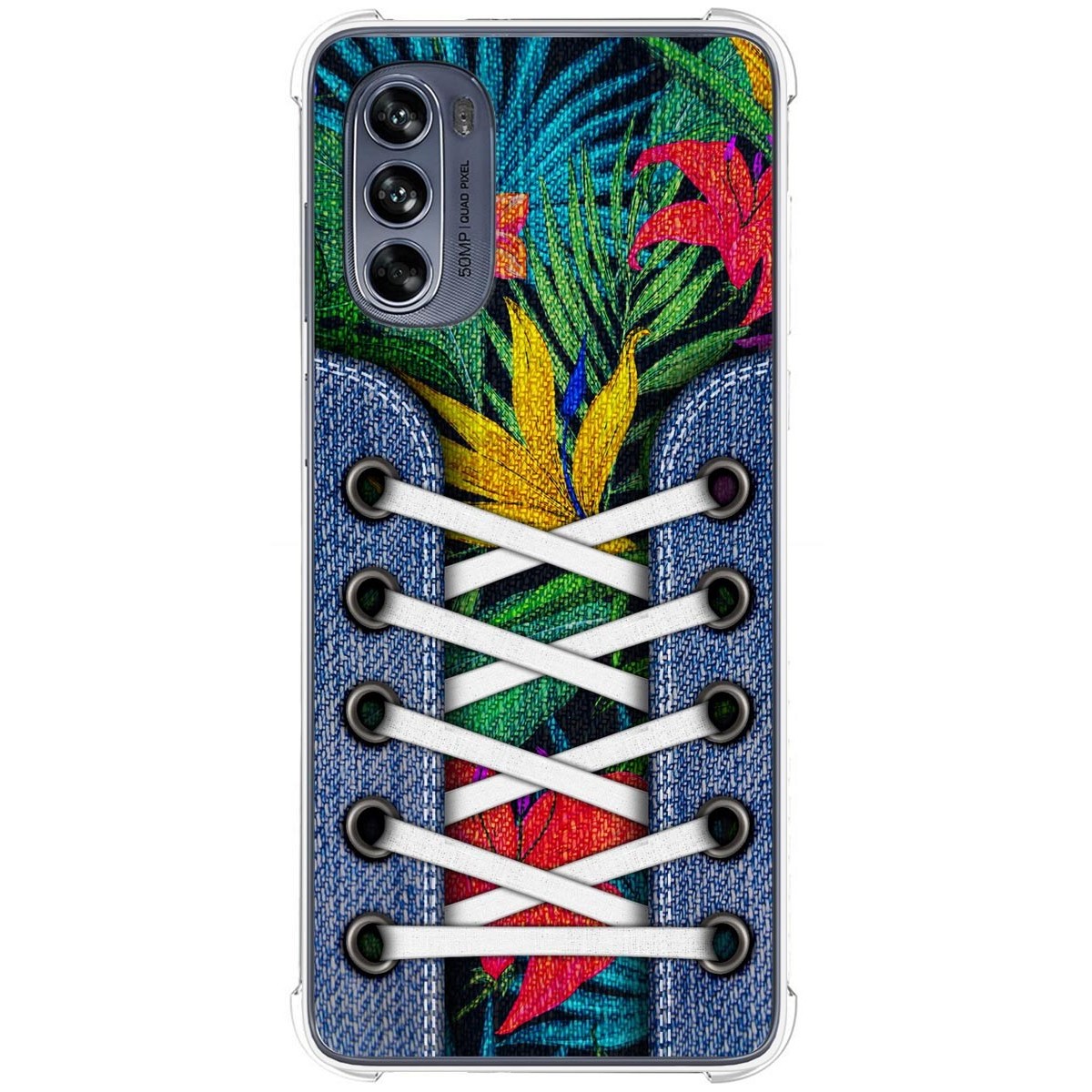 Funda Silicona Antigolpes para Motorola Moto G62 5G diseño Zapatillas 12 Dibujos