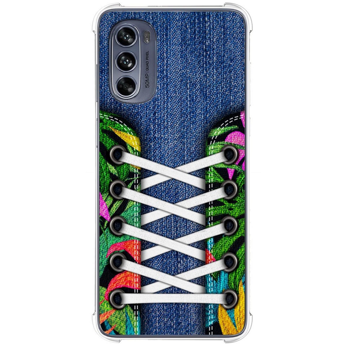 Funda Silicona Antigolpes para Motorola Moto G62 5G diseño Zapatillas 13 Dibujos