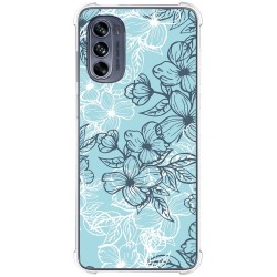 Funda Silicona Antigolpes para Motorola Moto G62 5G diseño Flores 03 Dibujos