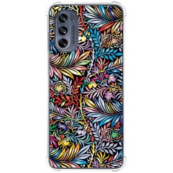 Funda Silicona Antigolpes para Motorola Moto G62 5G diseño Flores 04 Dibujos