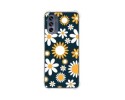 Funda Silicona Antigolpes para Motorola Moto G62 5G diseño Flores 08 Dibujos