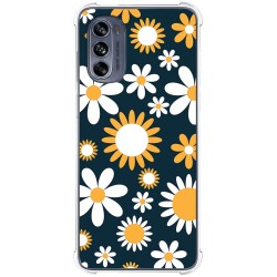 Funda Silicona Antigolpes para Motorola Moto G62 5G diseño Flores 08 Dibujos