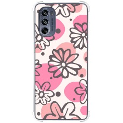 Funda Silicona Antigolpes para Motorola Moto G62 5G diseño Flores 09 Dibujos