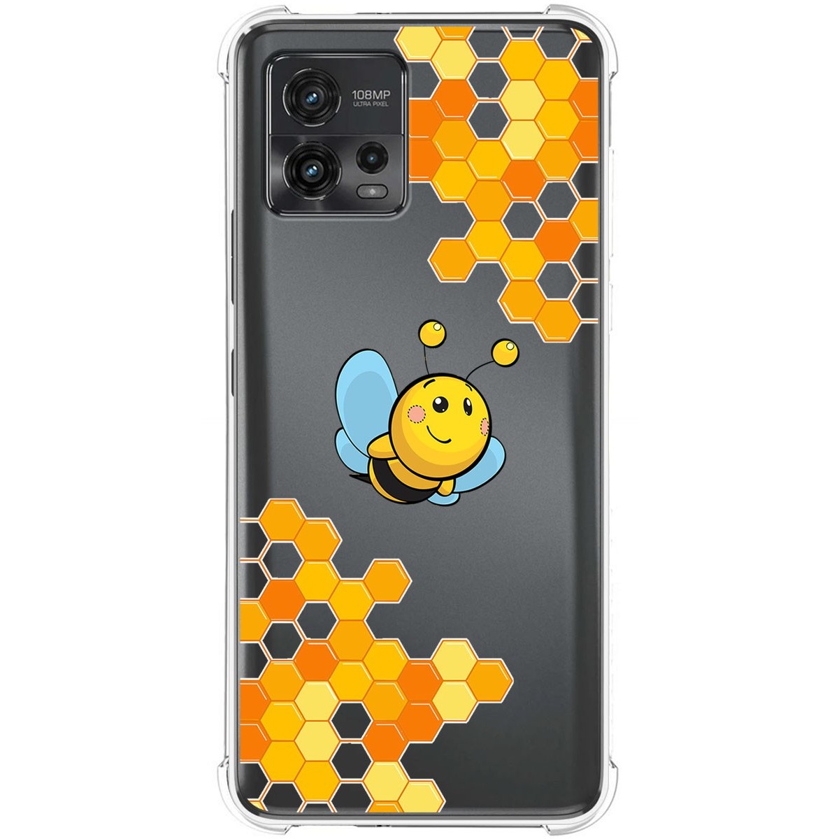 Funda Silicona Antigolpes para Motorola Moto G72 4G diseño Abeja Dibujos