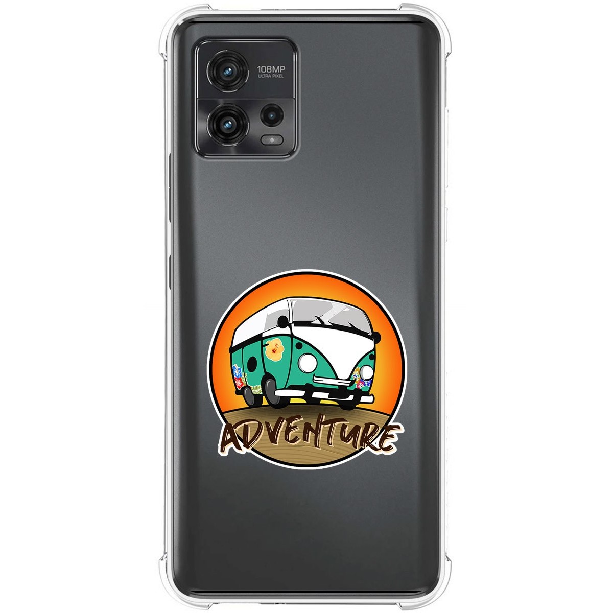 Funda Silicona Antigolpes para Motorola Moto G72 4G diseño Adventure Dibujos