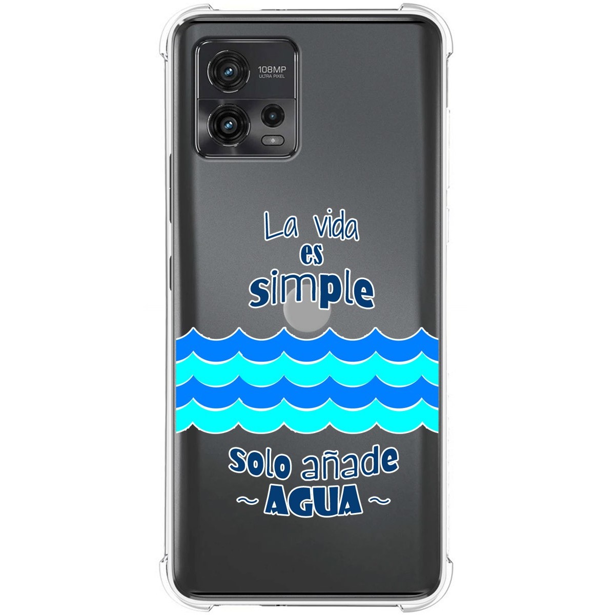 Funda Silicona Antigolpes para Motorola Moto G72 4G diseño Agua Dibujos