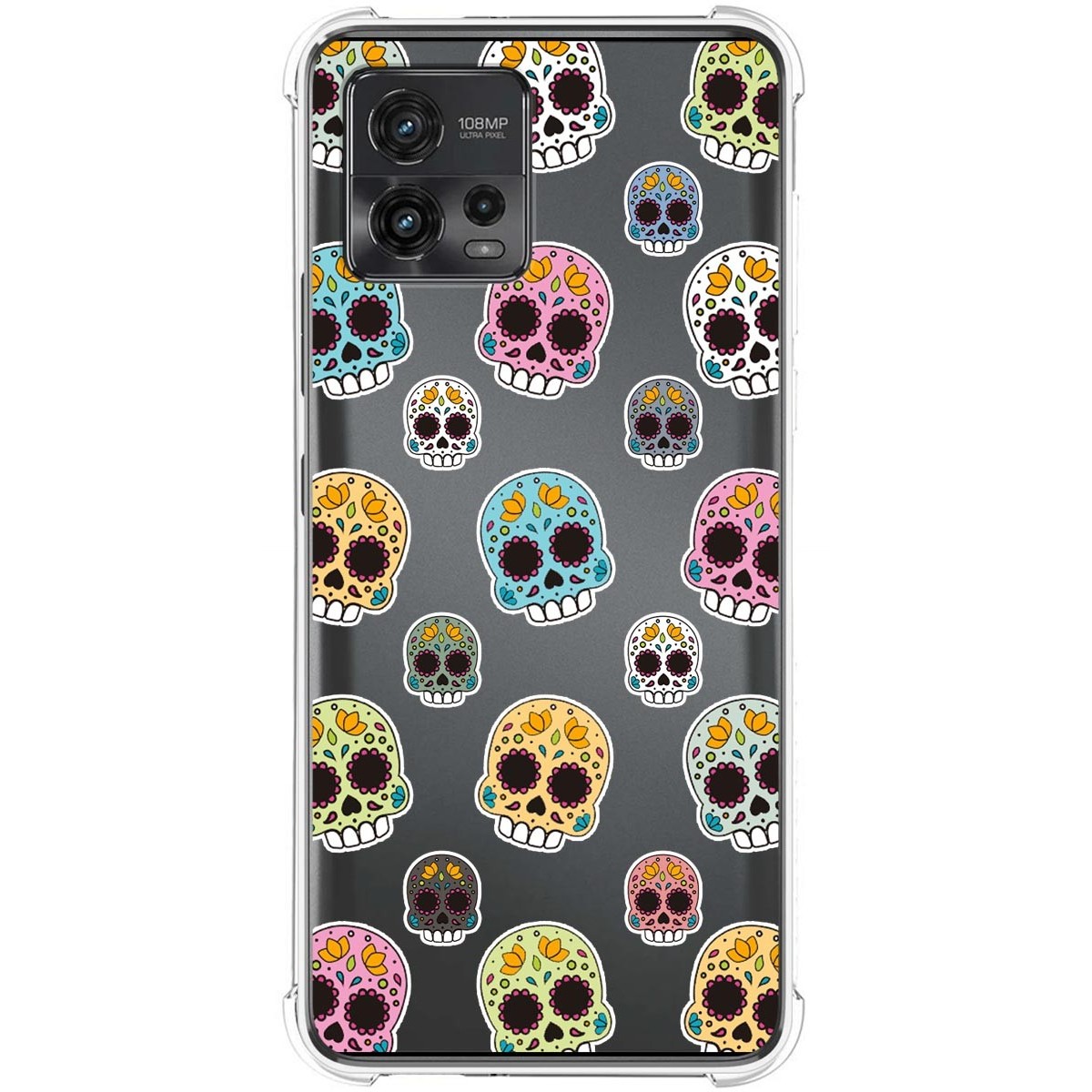 Funda Silicona Antigolpes para Motorola Moto G72 4G diseño Catrina Dibujos