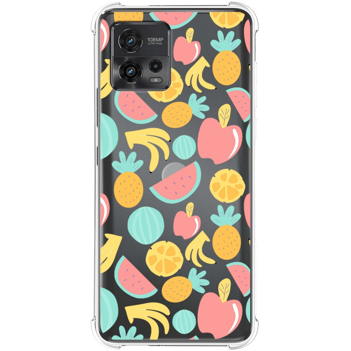Funda Silicona Antigolpes para Motorola Moto G72 4G diseño Frutas 02 Dibujos