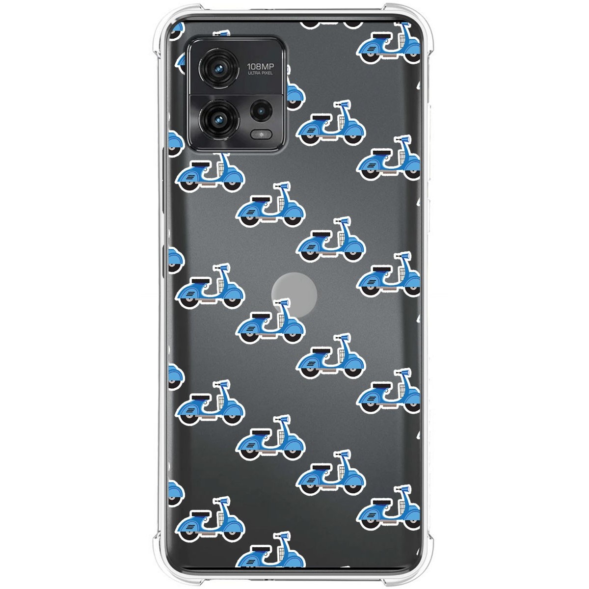 Funda Silicona Antigolpes para Motorola Moto G72 4G diseño Scooter Dibujos