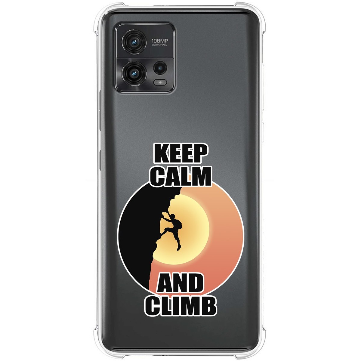 Funda Silicona Antigolpes para Motorola Moto G72 4G diseño Hombre Escalada Dibujos