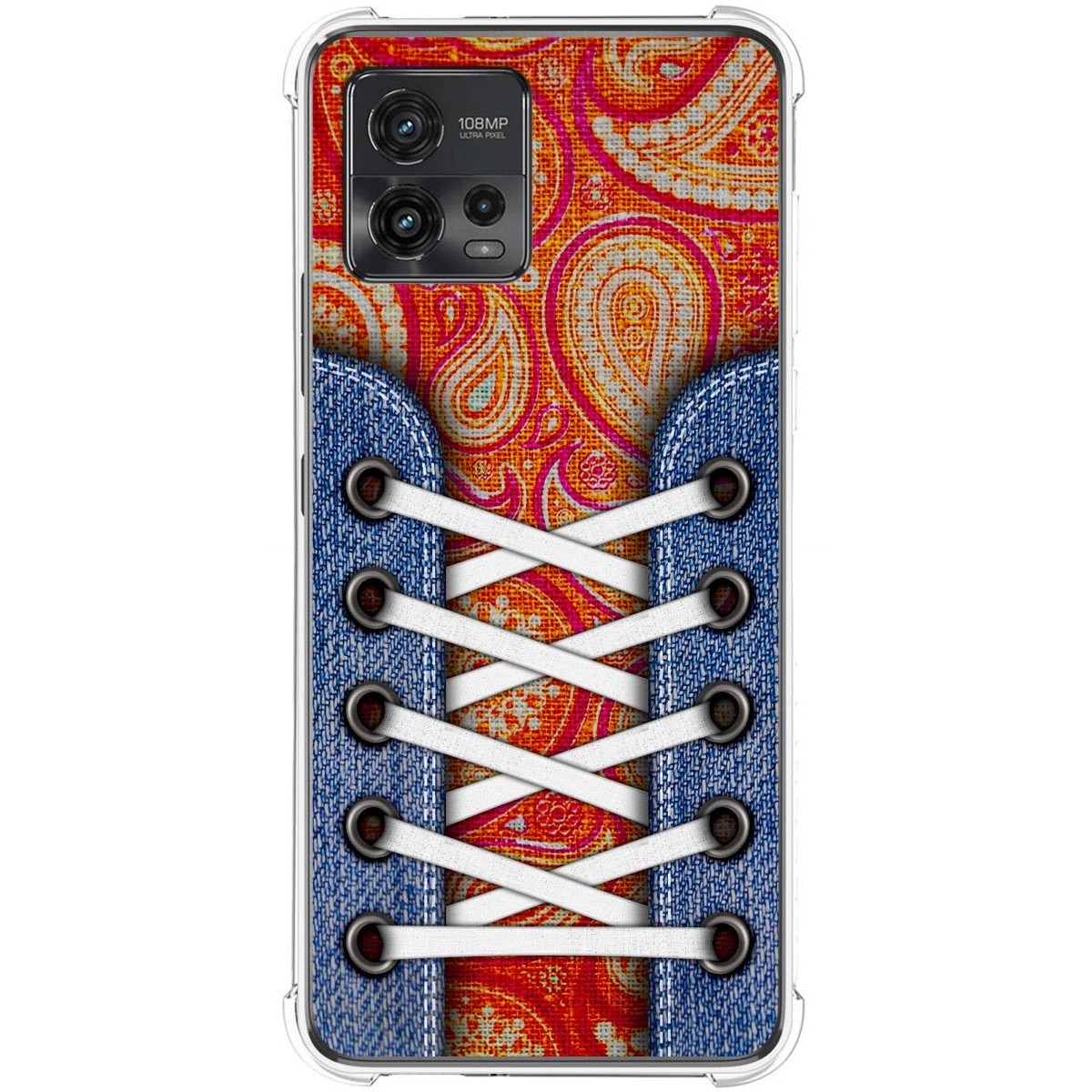 Funda Silicona Antigolpes para Motorola Moto G72 4G diseño Zapatillas 10 Dibujos