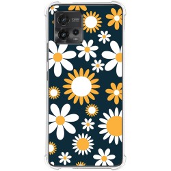 Funda Silicona Antigolpes para Motorola Moto G72 4G diseño Flores 08 Dibujos