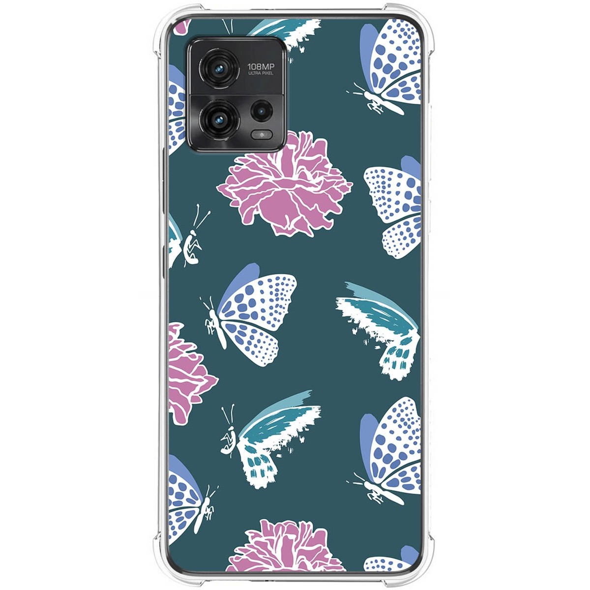 Funda Silicona Antigolpes para Motorola Moto G72 4G diseño Flores 10 Dibujos