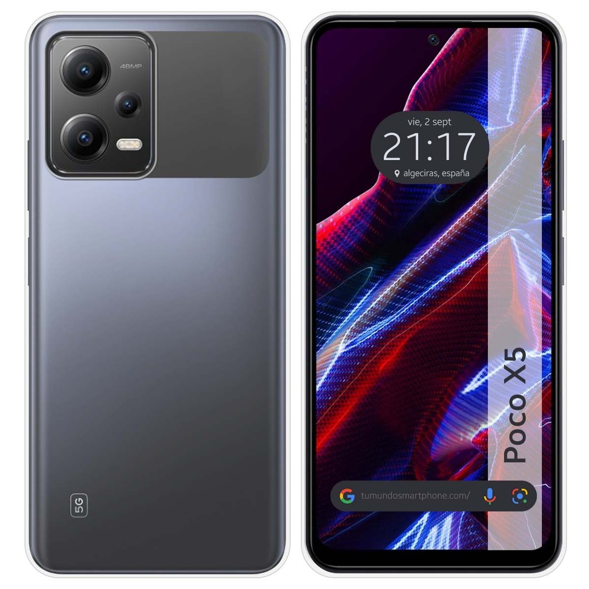 Funda Silicona Gel TPU Transparente compatible con Xiaomi POCO X5 5G