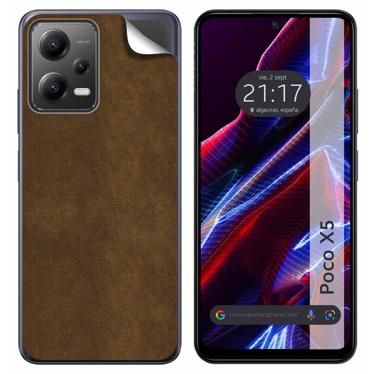 Pegatina Vinilo Autoadhesiva Textura Piel compatible con Xiaomi POCO X5 Pro 5G