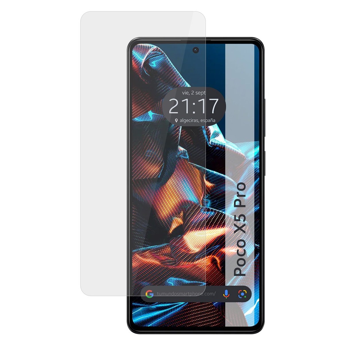 Protector Cristal Templado compatible con Xiaomi POCO X5 Pro 5G Vidrio