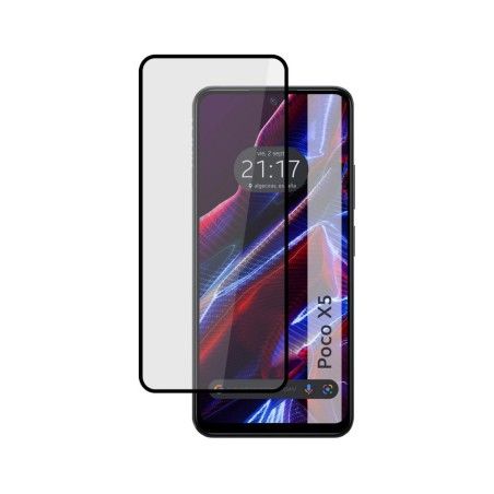 Protector Cristal Templado Completo 5D Full Glue Negro compatible con Xiaomi POCO X5 5G Vidrio