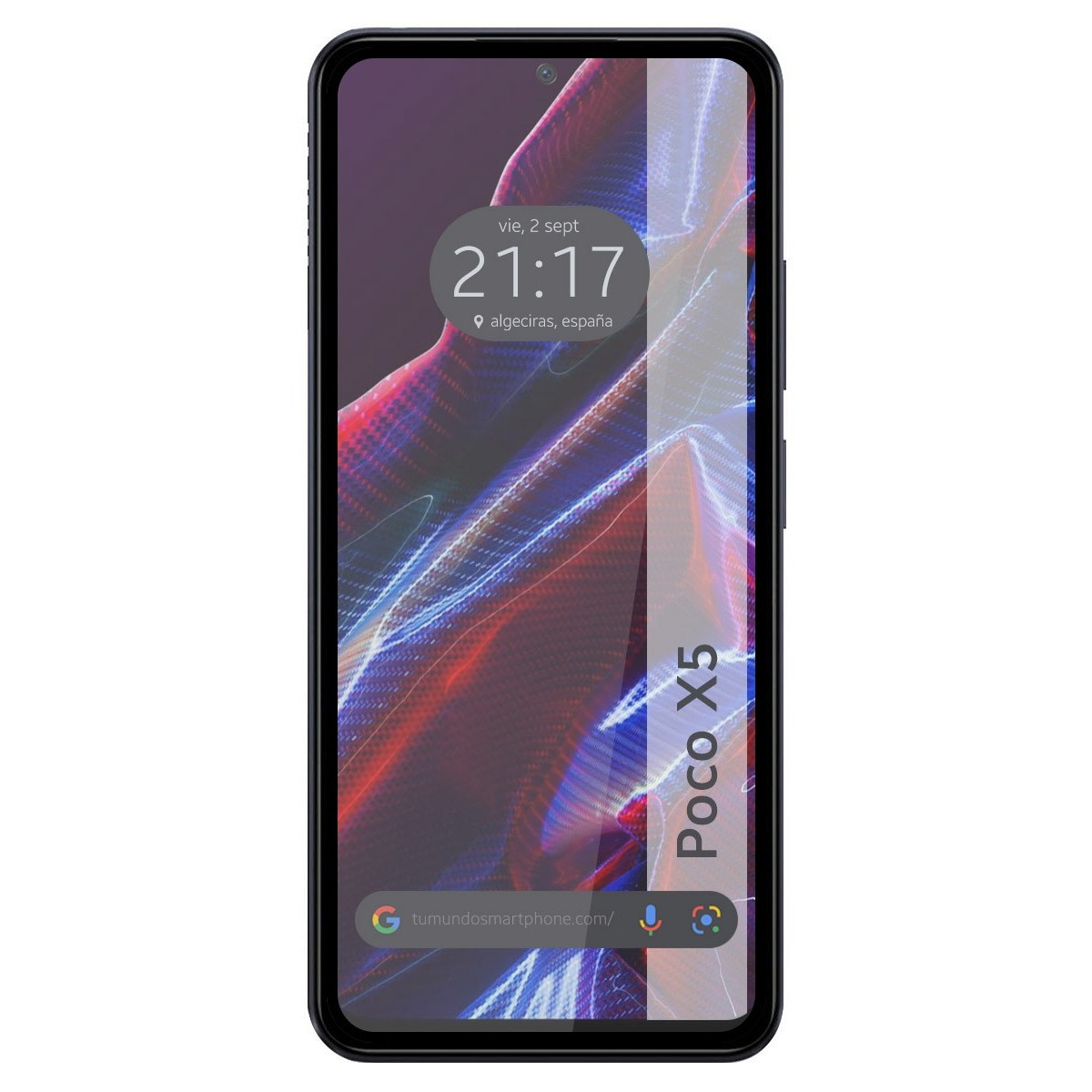 Protector Cristal Templado Completo 5D Full Glue Negro compatible con Xiaomi POCO X5 5G Vidrio