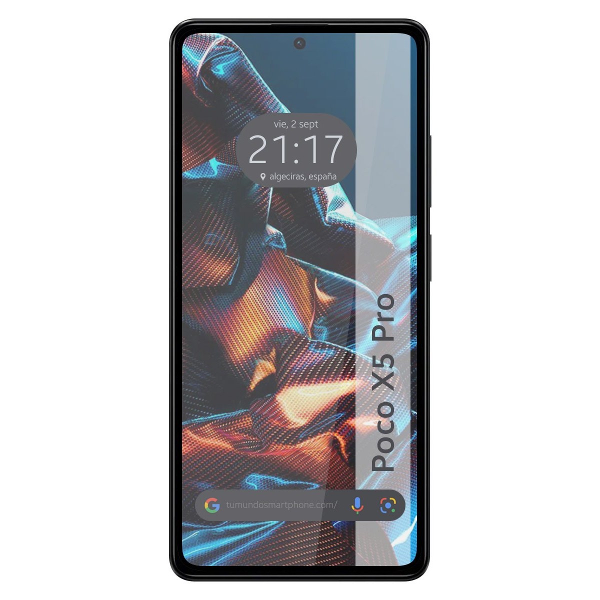 Protector Cristal Templado Completo 5D Full Glue Negro compatible con Xiaomi POCO X5 Pro 5G Vidrio